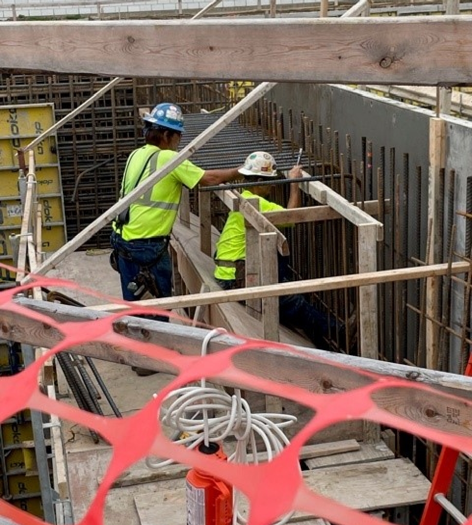 Photo of construction workers